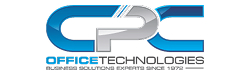 CPC Office Technologies logo with tagline Business Solutions Experts since 1972.