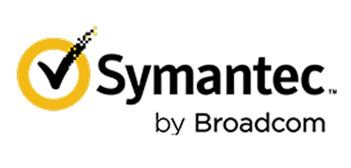 Symantec by Broadcom logo.